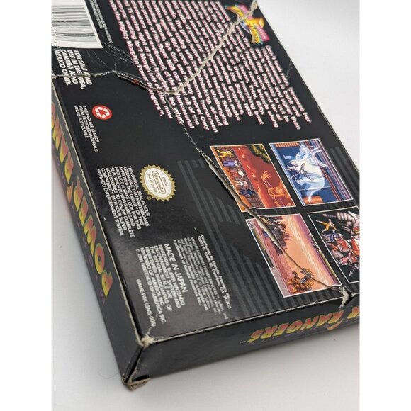 Mighty Morphin Power Rangers (Super Nintendo SNES) Game & Box ~ Tested & Works - Picture 8 of 12